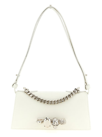 White Calfskin Shoulder Bag