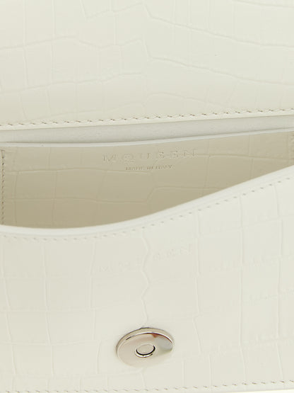 White Calfskin Shoulder Bag