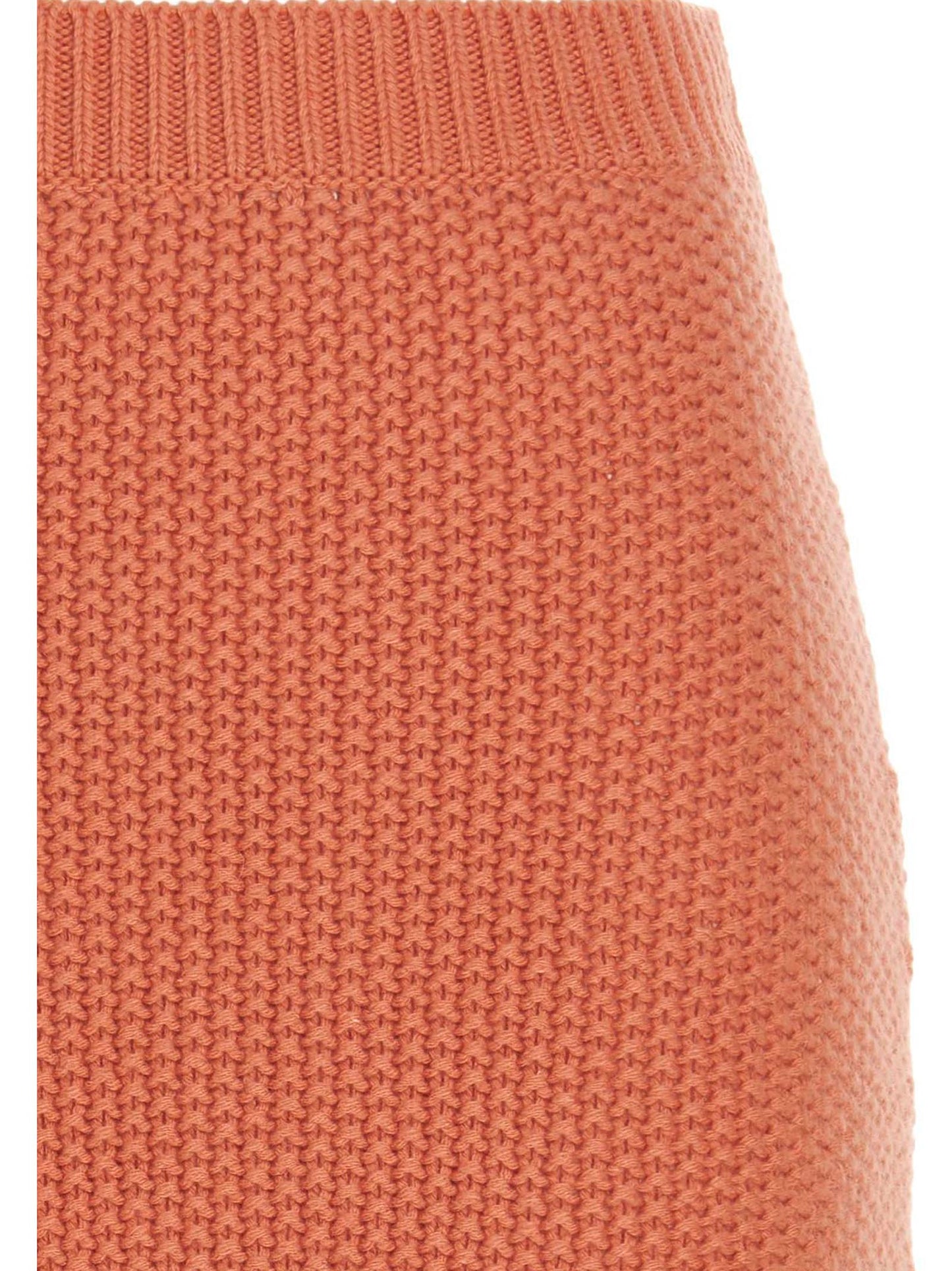 Orange Cashmere Mini Skirt