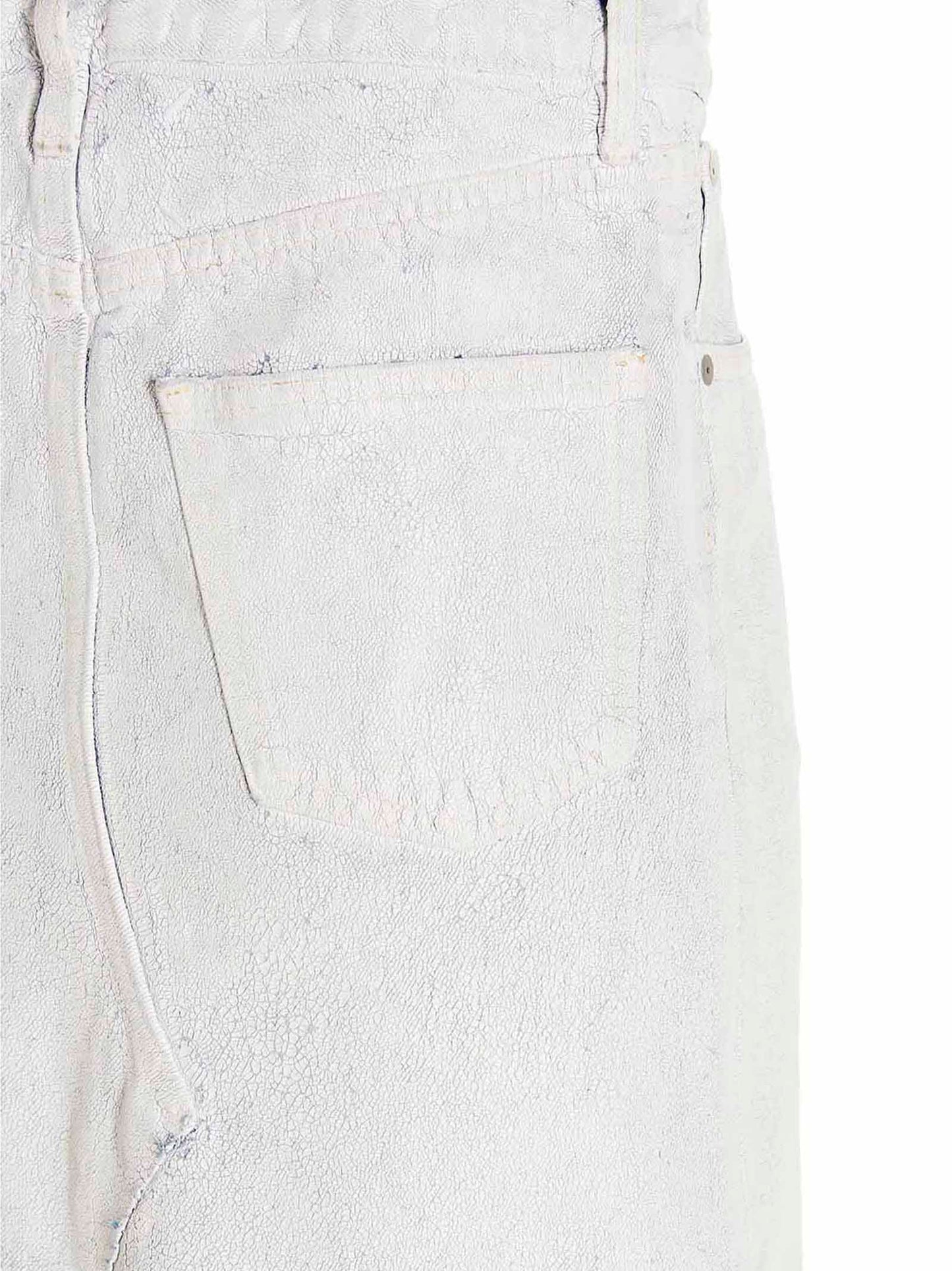 White Cotton Mini Skirt