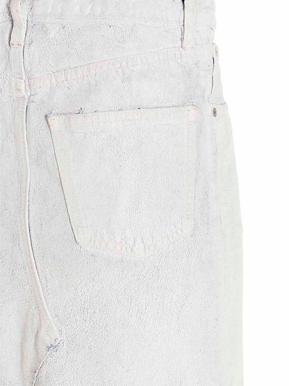 White Cotton Mini Skirt