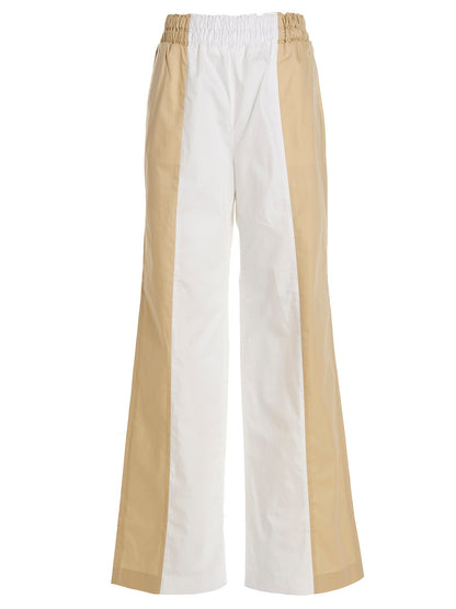 Multicolor Cotton Casual Pants