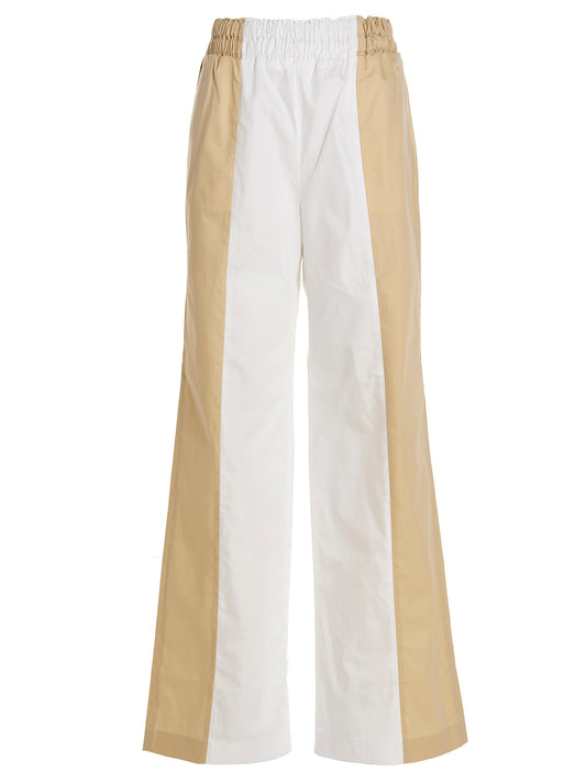 Multicolor Cotton Casual Pants