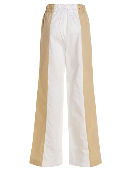 Multicolor Cotton Casual Pants