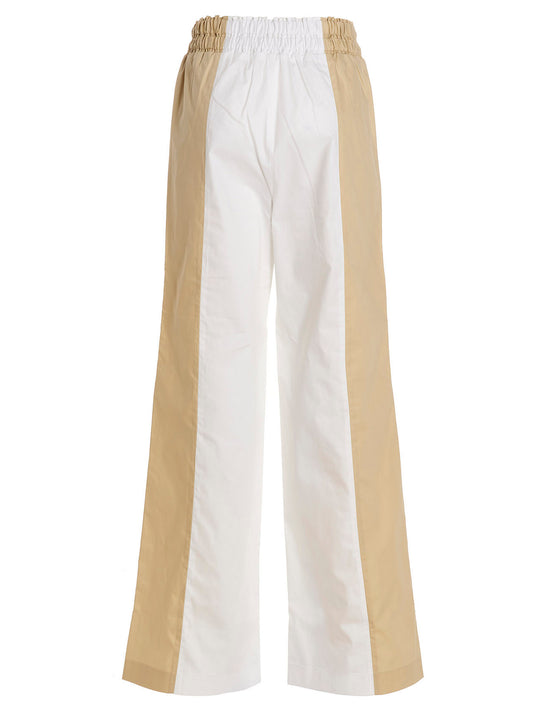 Multicolor Cotton Casual Pants