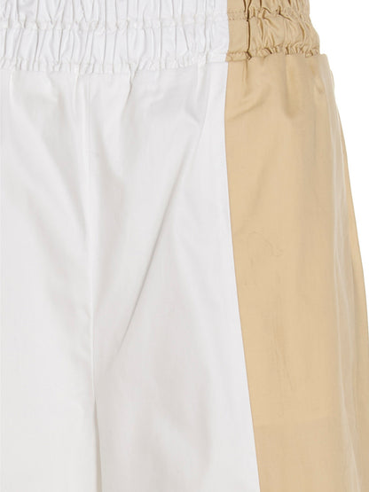 Multicolor Cotton Casual Pants