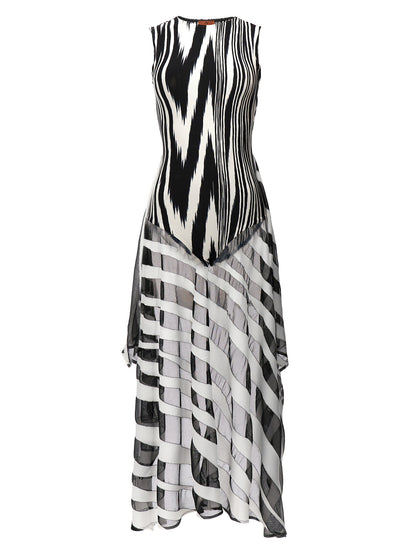Bicolor Viscose Bodysuit