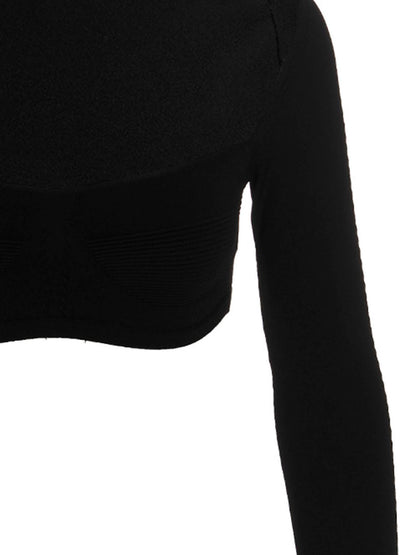 Black Viscose Cardigan