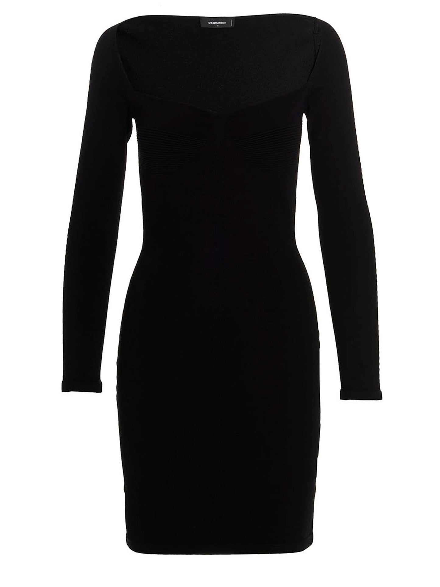Black Viscose Mini Skirt