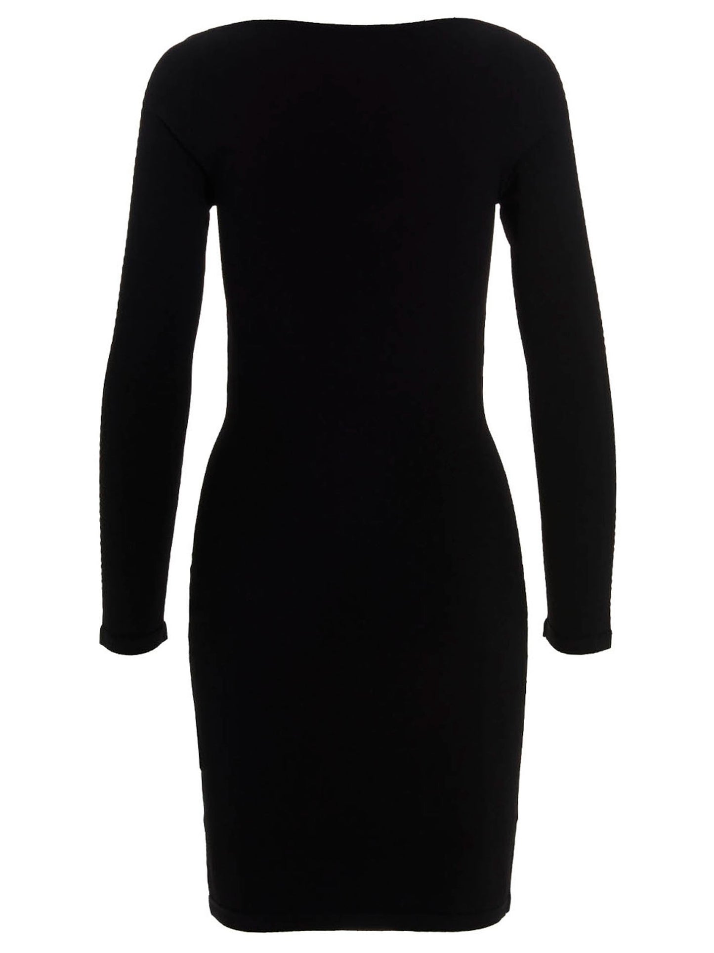 Black Viscose Mini Skirt