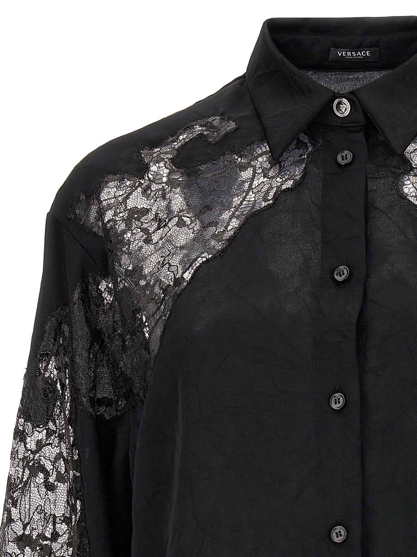 Black Polyester Blouse