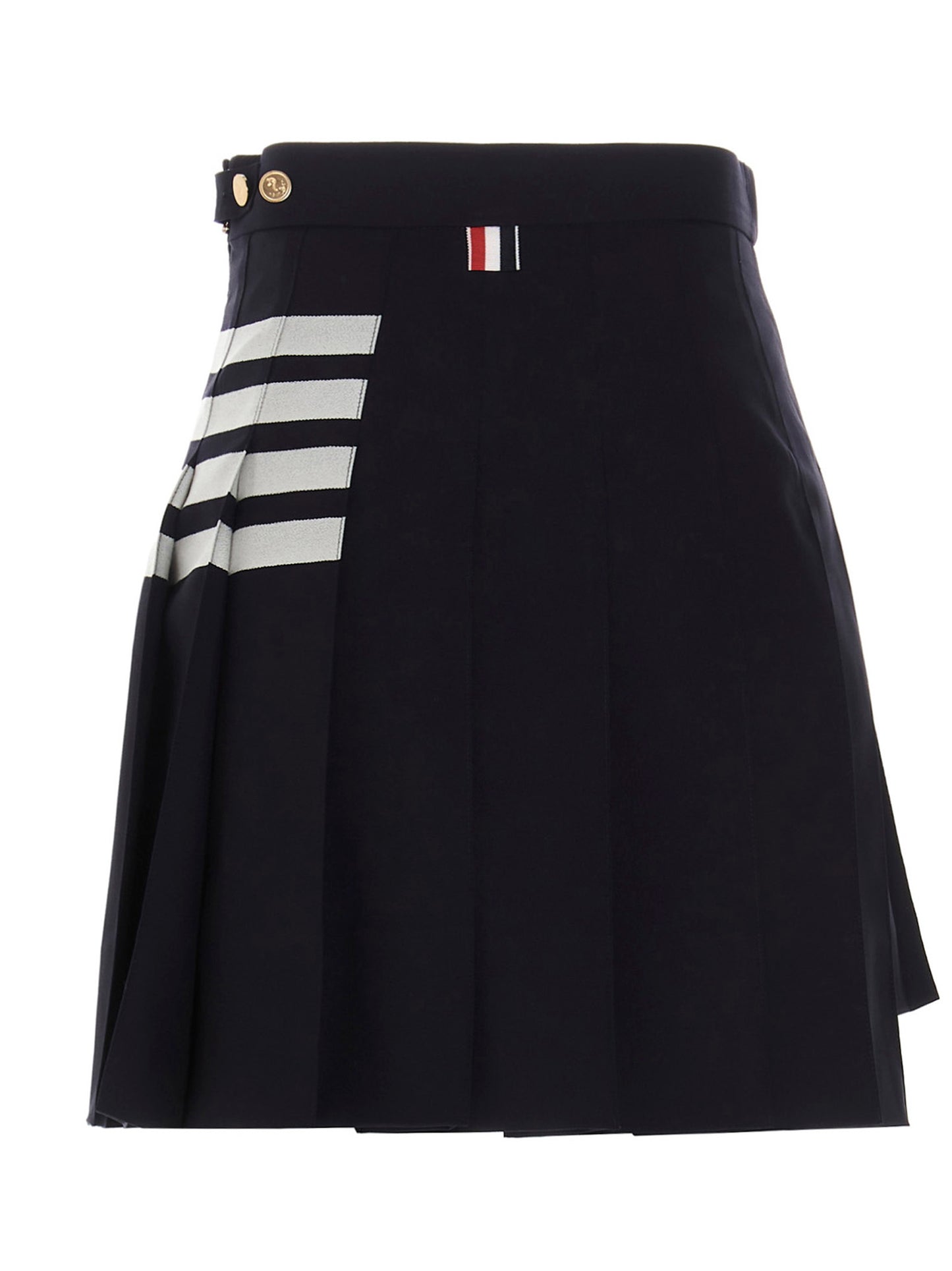 Blue Wool Long Skirt