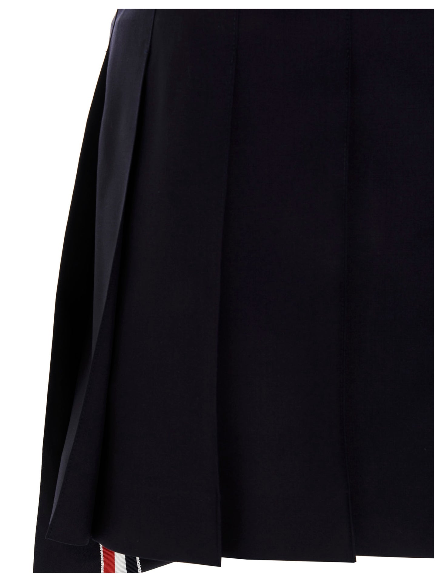 Blue Wool Long Skirt