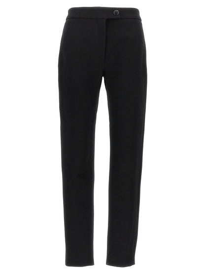 Black Elastane Skinny Pants