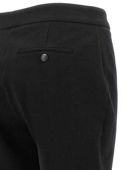Black Elastane Skinny Pants
