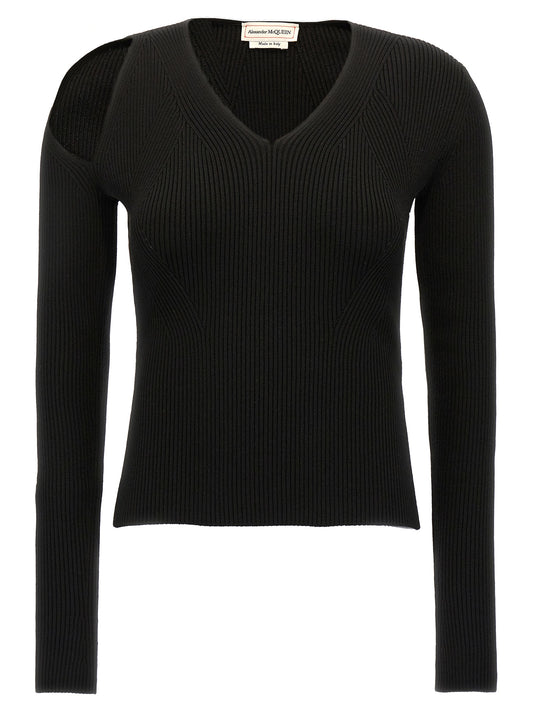 Black Wool Cardigan