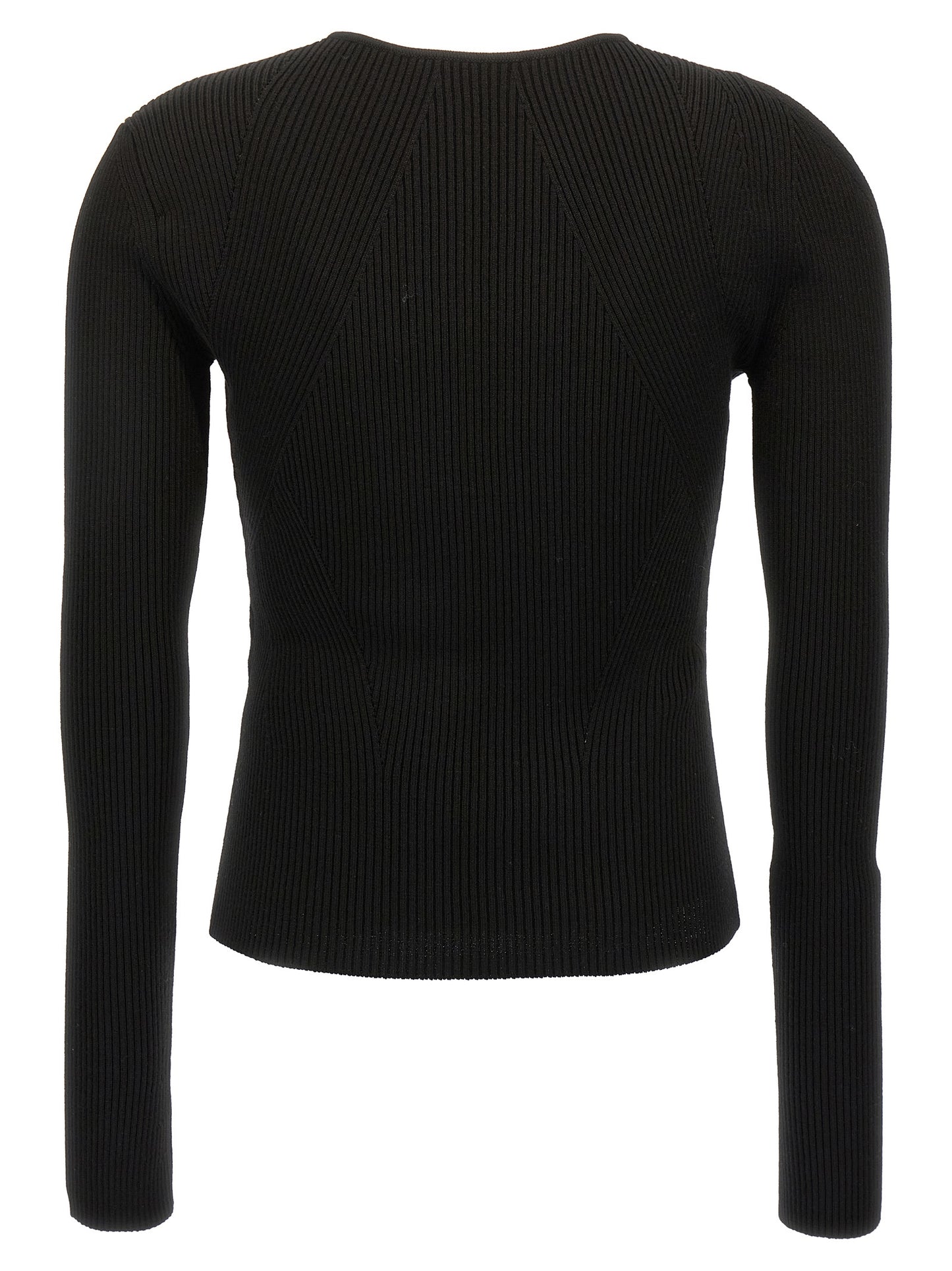 Black Wool Cardigan