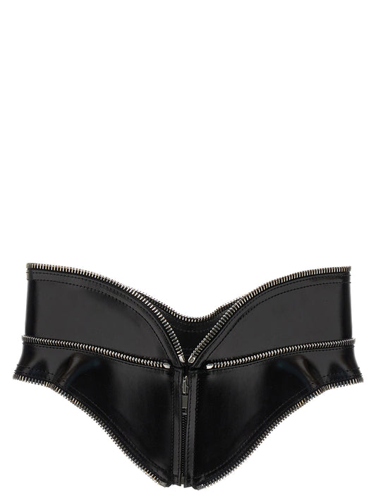 Black Leather Regular Belt