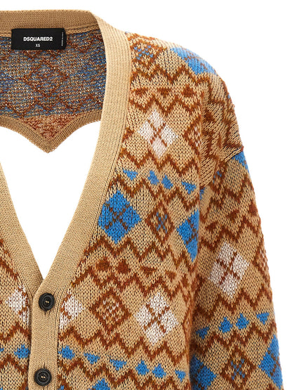 Multicolor Wool Cardigan