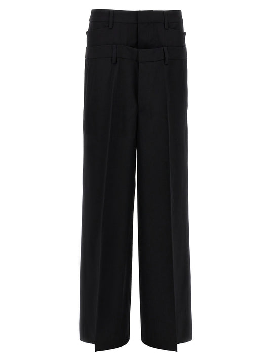 Black Virgin Wool Dress Pants