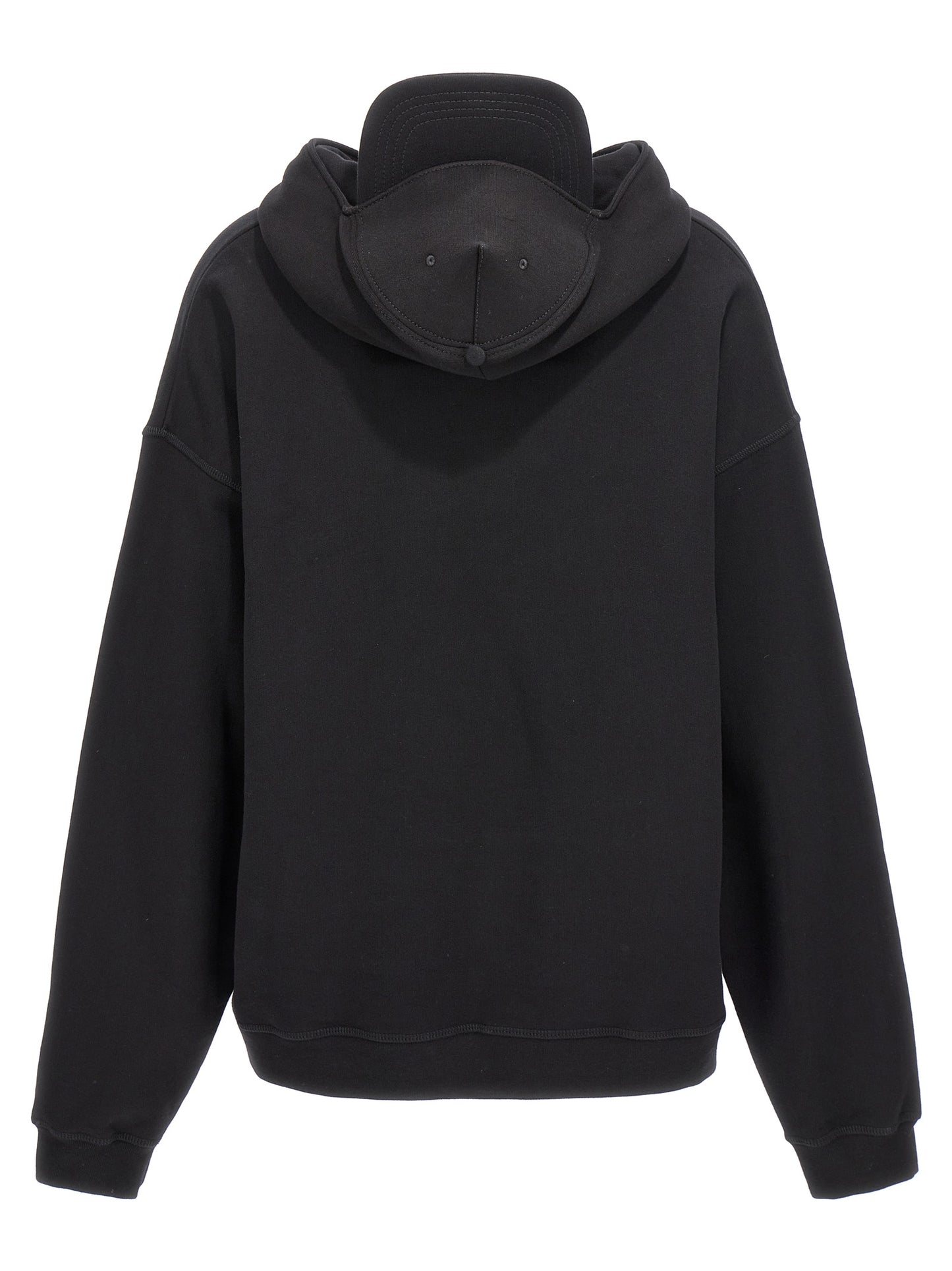 Black Cotton Sweatshirt