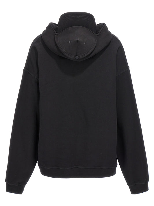 Black Cotton Sweatshirt