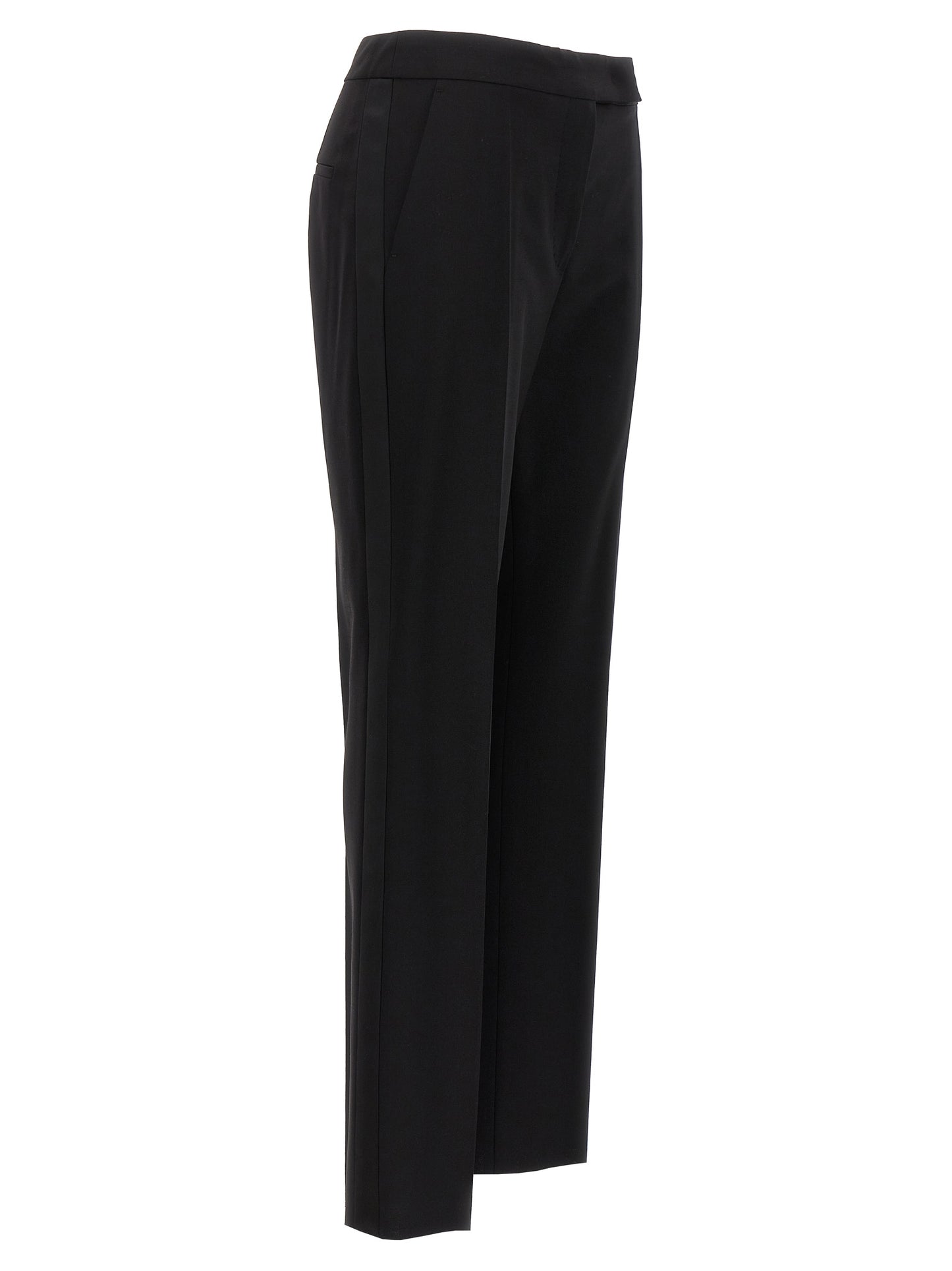 Black Virgin Wool Dress Pants
