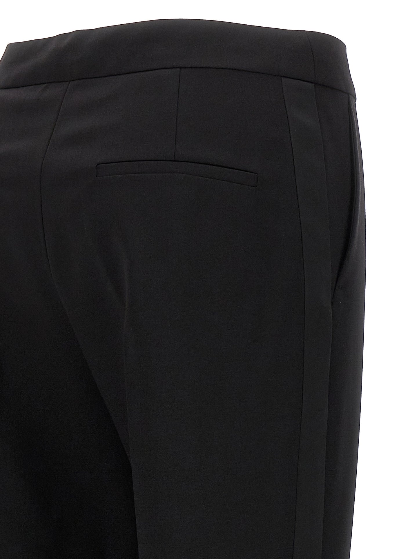 Black Virgin Wool Dress Pants