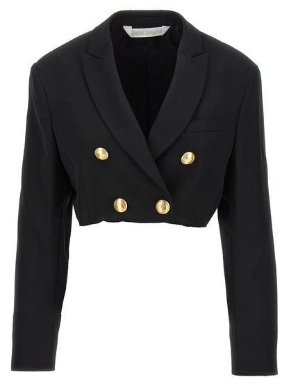 Black Polyester Blazer