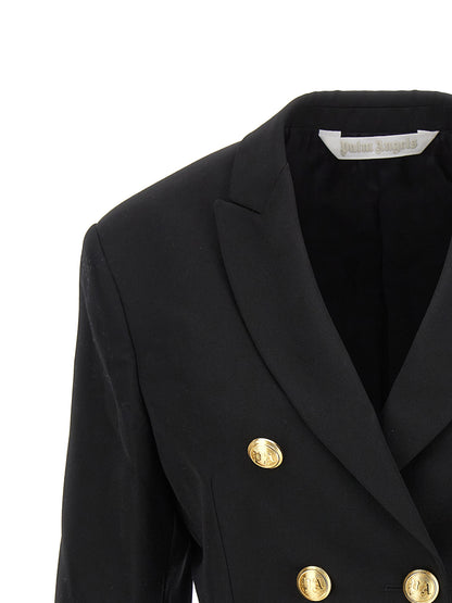 Black Polyester Blazer