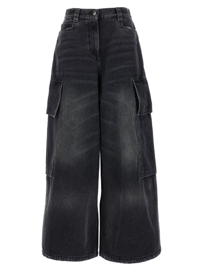 Gray Cotton Cargo Shorts