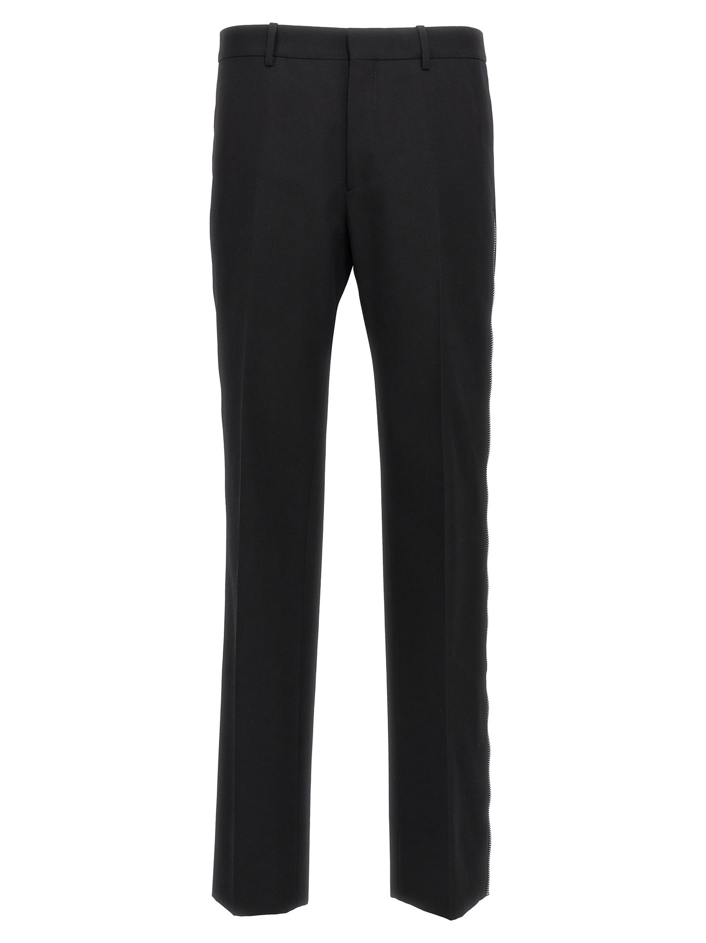 Black Virgin Wool Dress Pants