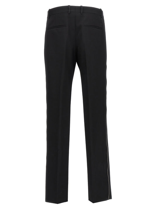 Black Virgin Wool Dress Pants