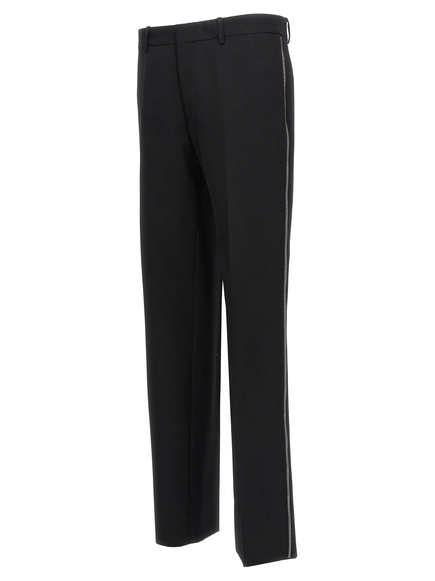 Black Virgin Wool Dress Pants