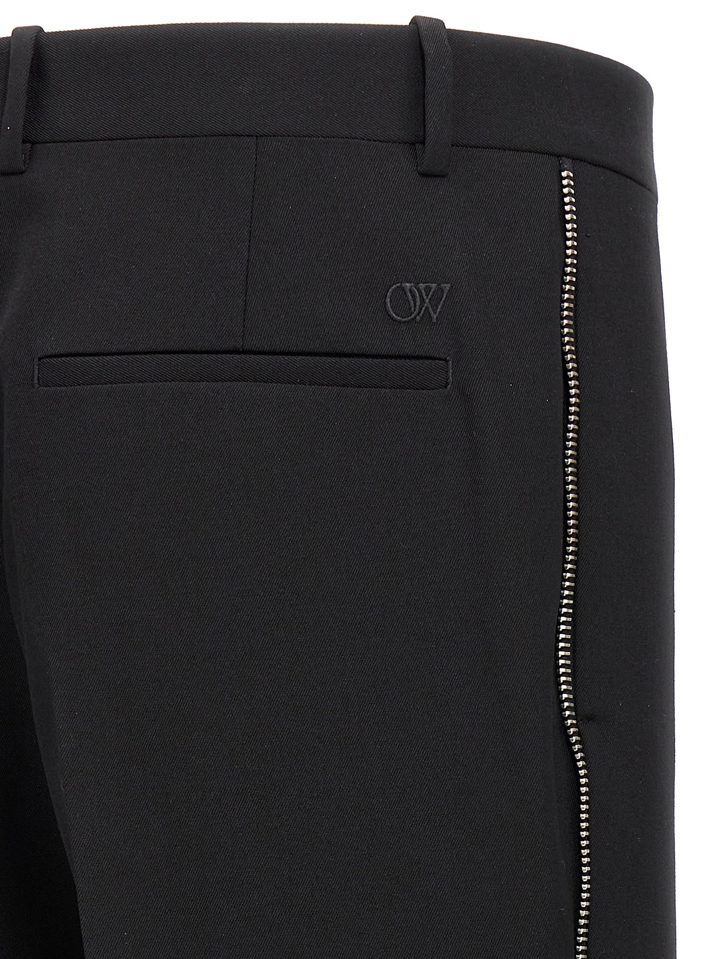 Black Virgin Wool Dress Pants