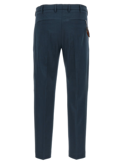 Blue Virgin Wool Dress Pants