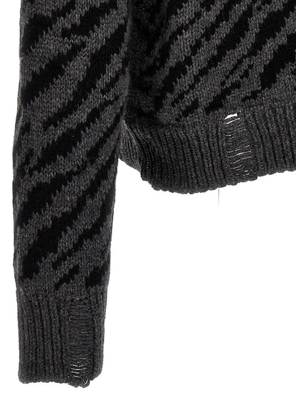 Multicolor Wool Cardigan