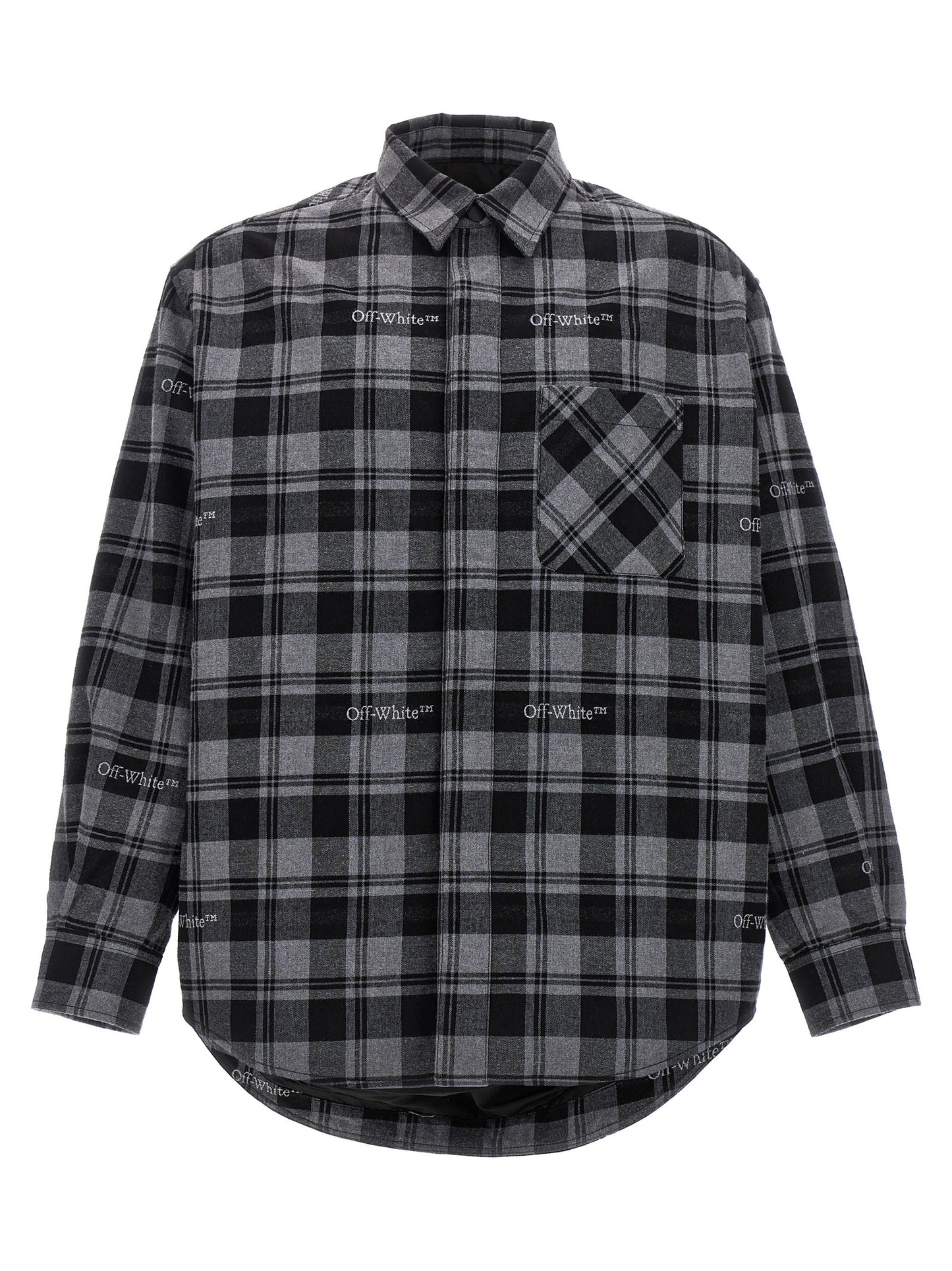Gray Cotton Shell Jacket