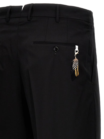 Black Virgin Wool Dress Pants