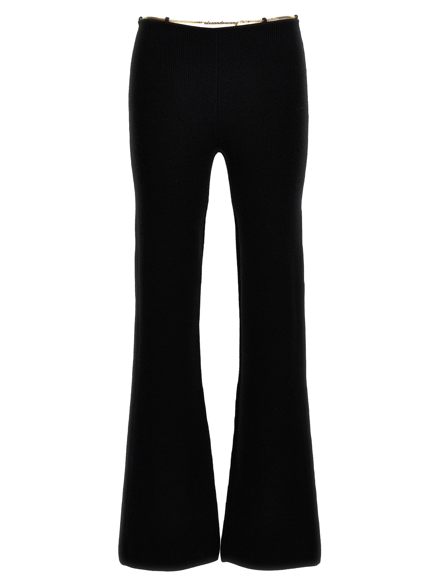 Black Wool Casual Pants