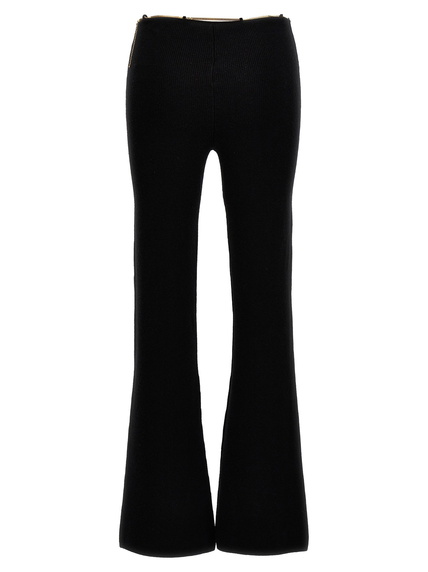 Black Wool Casual Pants