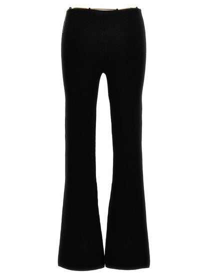 Black Wool Casual Pants