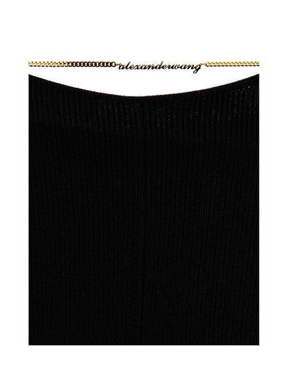 Black Wool Casual Pants
