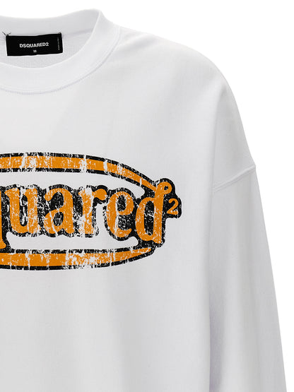 White Cotton Sweatshirt