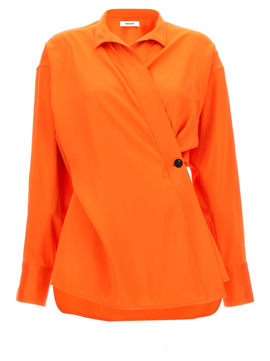Orange Viscose Blouse
