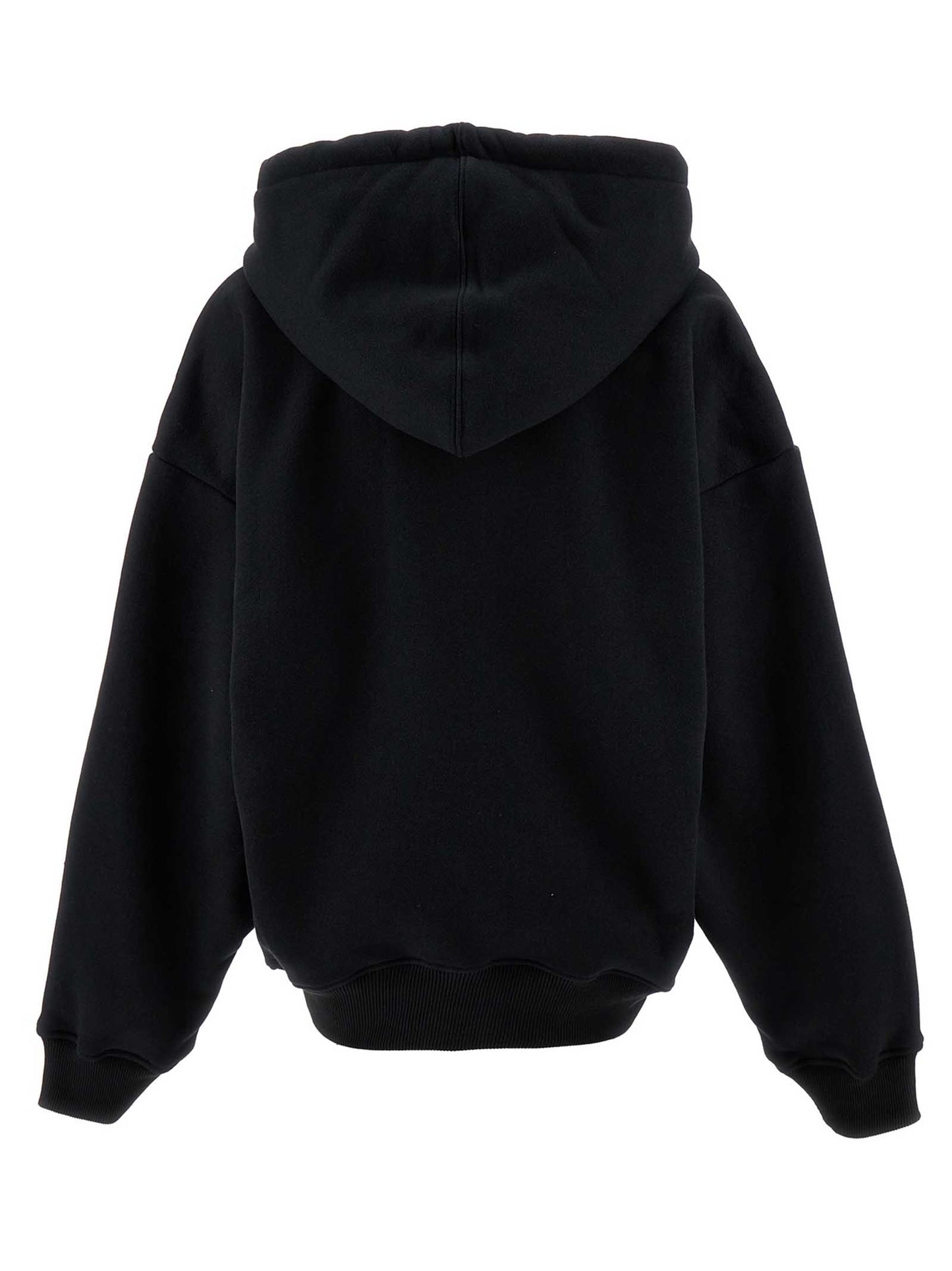 Black Cotton Hoodie