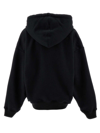 Black Cotton Hoodie
