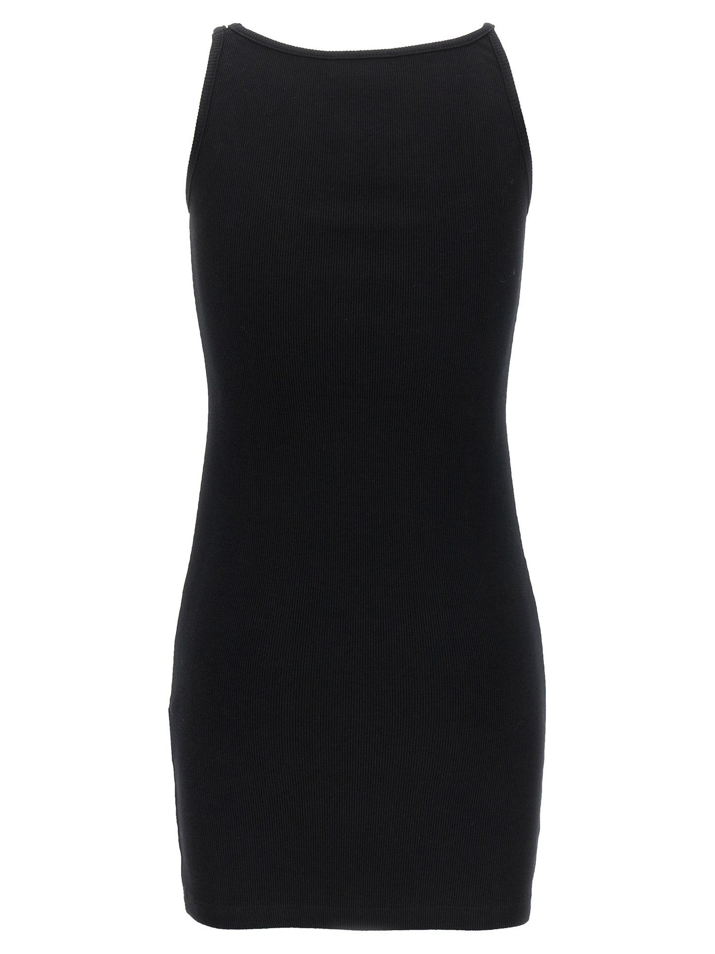 Black Cotton Short Dress