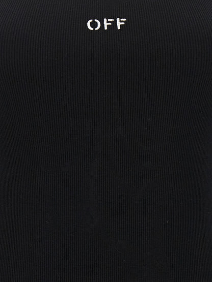 Black Cotton Short Dress