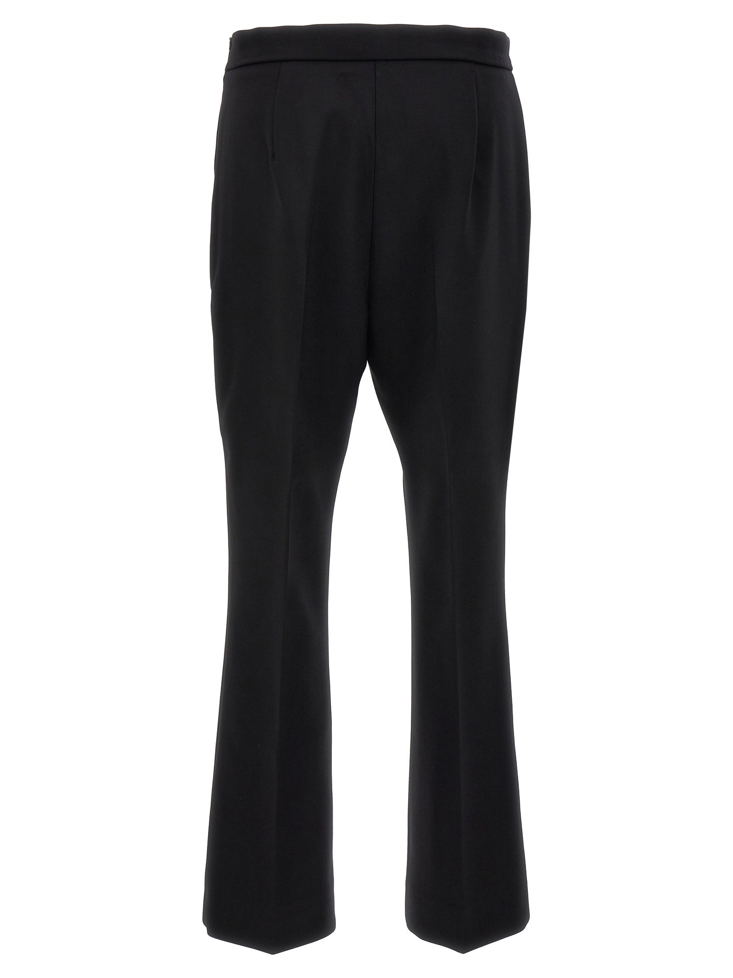 Black Virgin Wool Cropped Pants